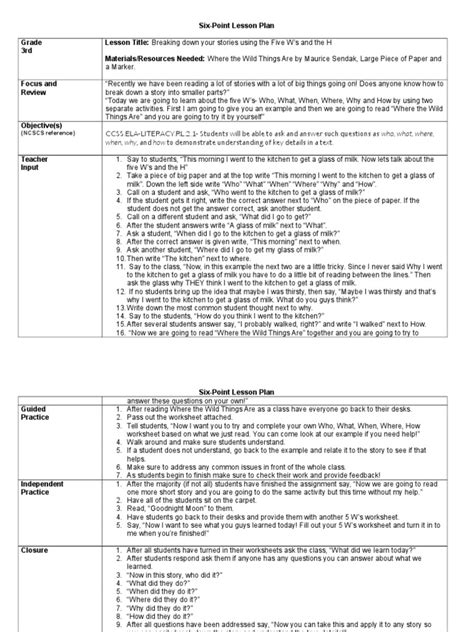 six_point_lesson_plan_teachrtec_com Ebook Epub