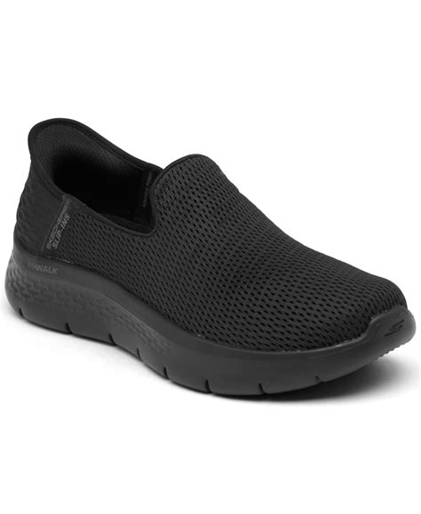 skechers black slip on