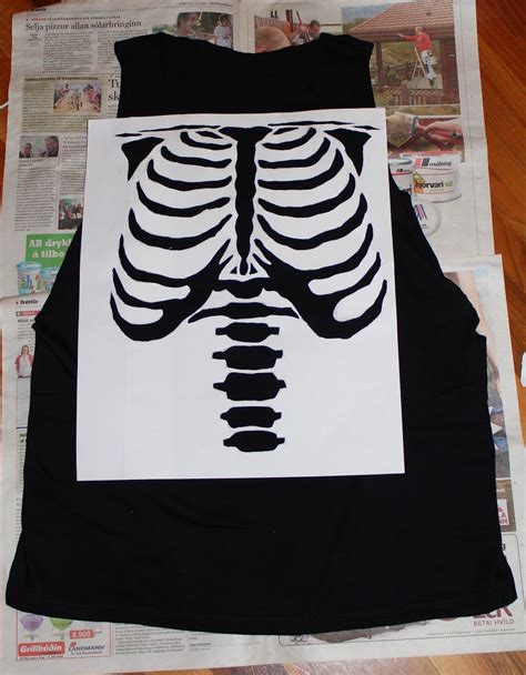 skeleton diy shirt