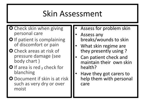 skin assessment documentation samples ppt Reader
