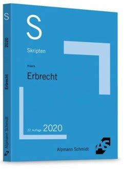 skript erbrecht claudia haack PDF