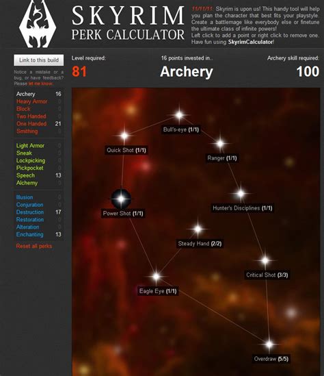 skyrim perk calculator