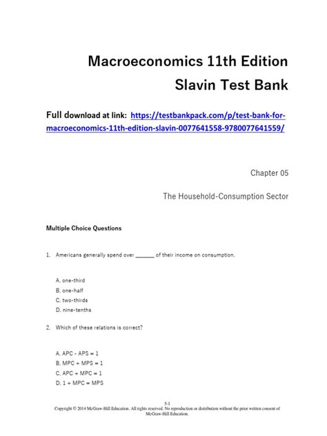 slavin macroeconomics 11th edition answer key Reader