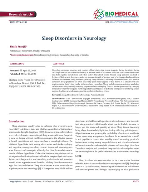 sleep disorders in neurology sleep disorders in neurology Doc