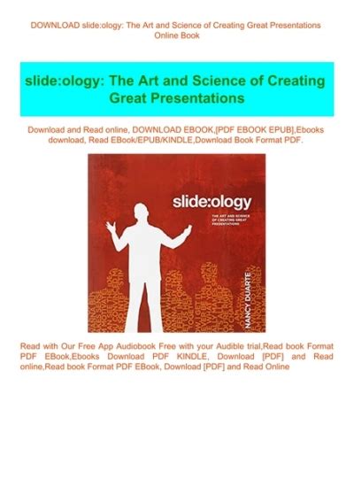 slideology The Art and Science of Creating Great Presentations Kindle Editon