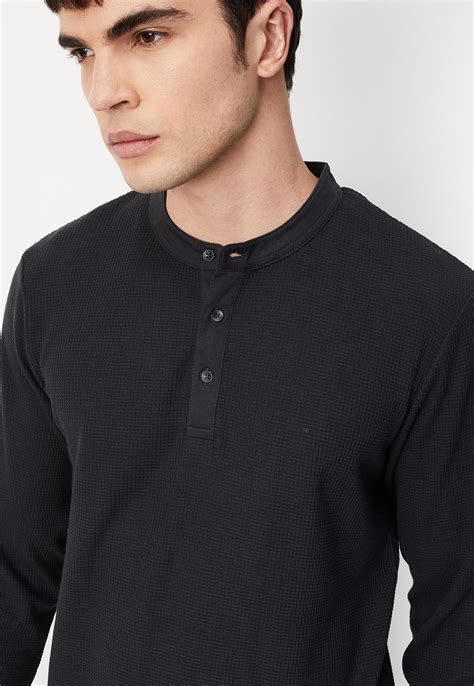 slim fit henley t shirt