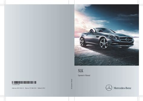 slk 2012 owners manual PDF