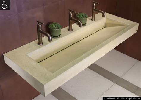 sloped sink