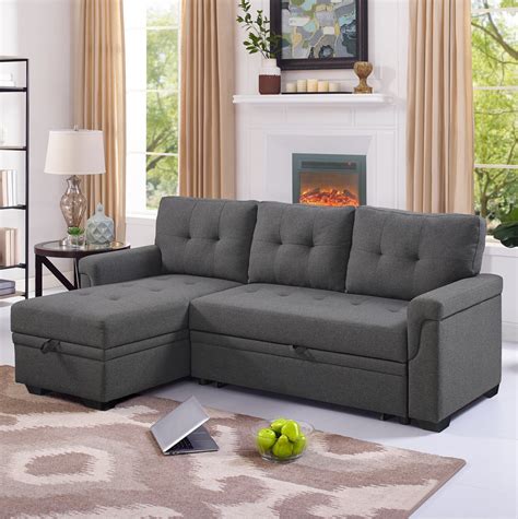 small sectional with pull out bed