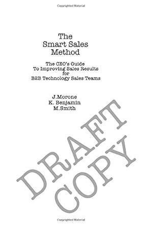 smart sales method statistically technology PDF