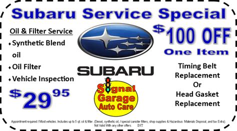 smart service subaru coupons Reader