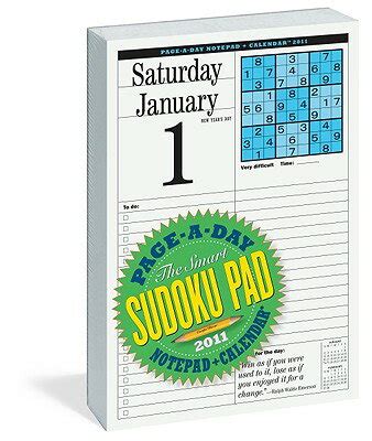 smart sudoku page a day and notepad 2012 calendar Doc