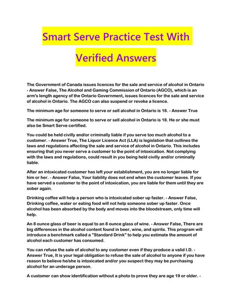 smart-serve-quiz-answers Ebook Kindle Editon