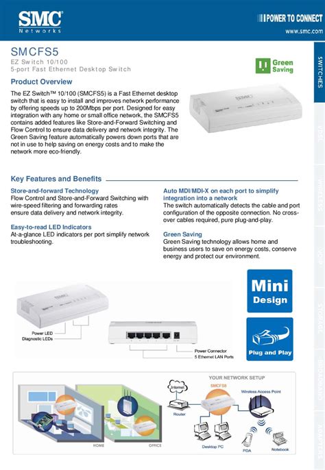 smc smcfs5 switches owners manual PDF