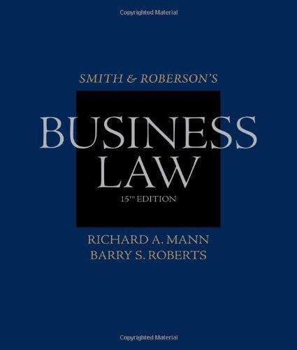 smith and roberson39s business law 15th edition cases Doc