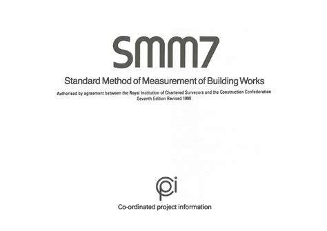 smm7 standard method of measurement of building works PDF