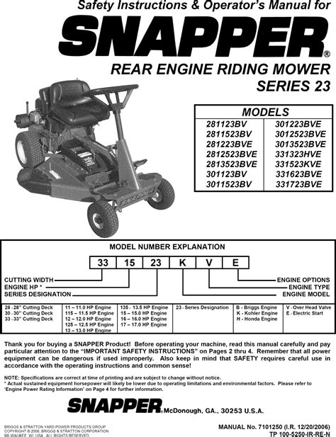 snapper mower service manual Epub