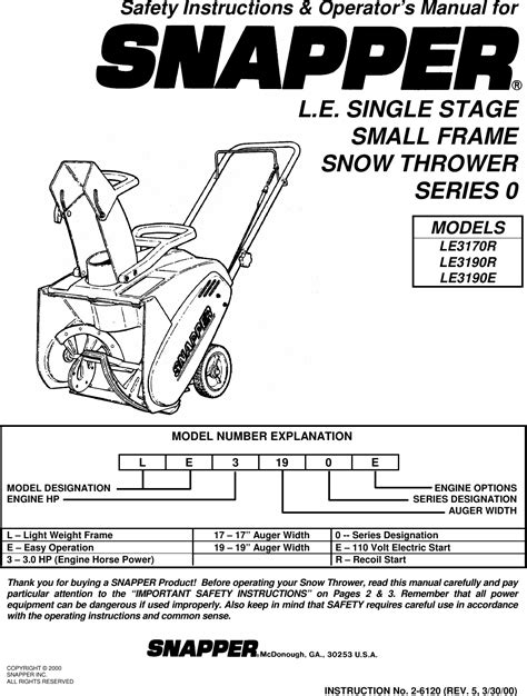 snapper pro parts manual Doc