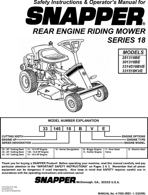 snapper rear engine repair manual Reader