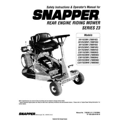 snapper-rear-engine-riding-mower-service-manual Ebook Epub