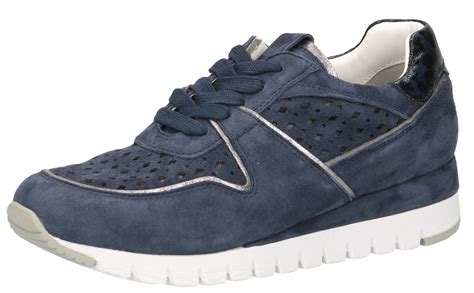 sneaker leder damen blau