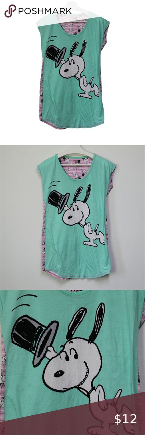 snoopy mint green tshirts under 10.00