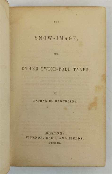 snow image other twice told tales Kindle Editon