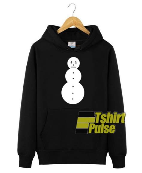 snowman hooded sweatshirt