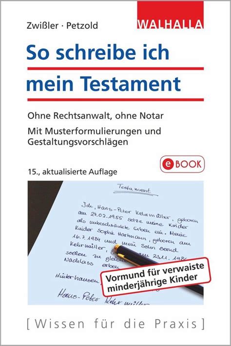 so schreibe ich mein testament so schreibe ich mein testament Kindle Editon