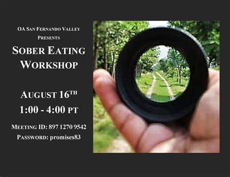 sober eating workshop san fernando valley