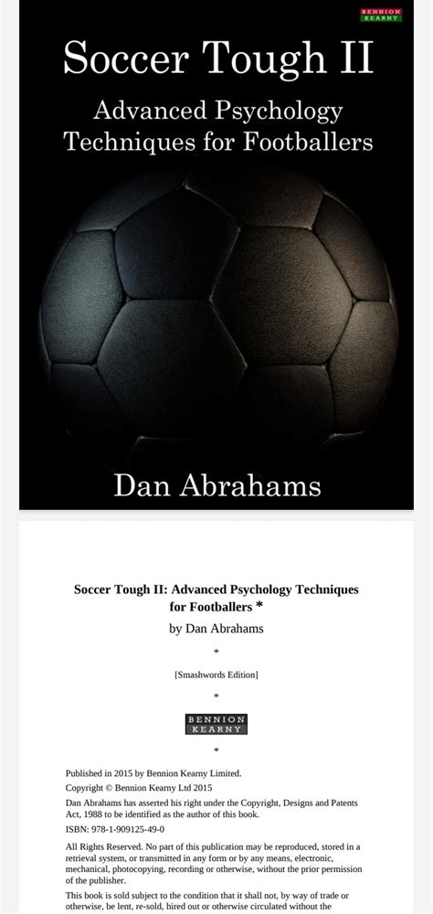soccer tough psychology techniques footballers Reader