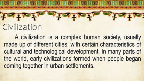 social achievements civilization