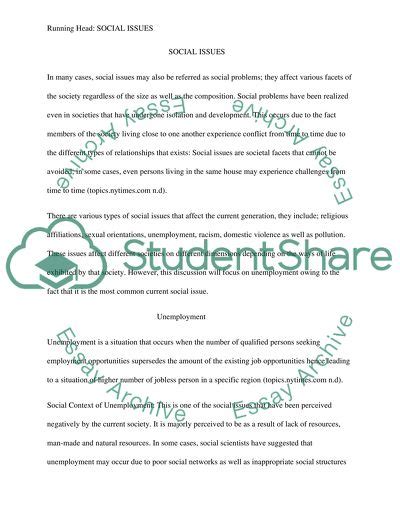 social issue research paper example Epub