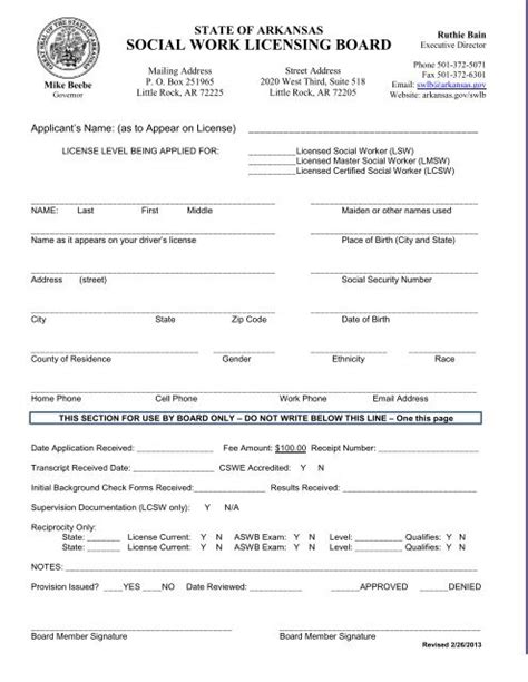 social work licensing board PDF