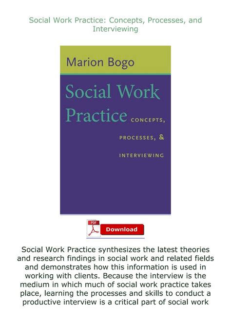 social work practice concepts processes and interviewing Doc