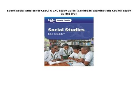 social_studies_syllabus_caribbean_examinations_council Ebook Doc