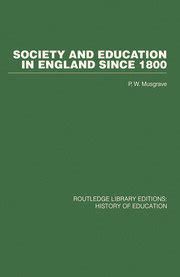 society and education in england since 1800 Epub