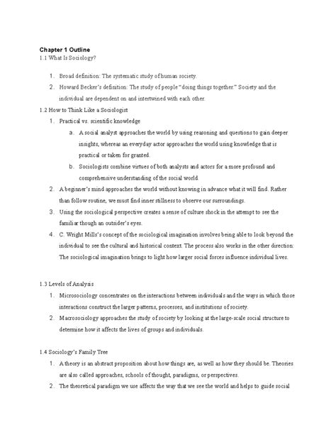 sociology textbook chapter outline Epub