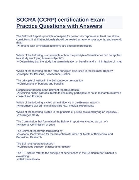 socra ccrp exam questions pdf download Epub