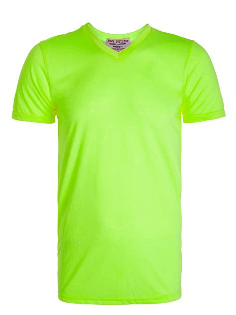 soft cotton neon tee shirts mens