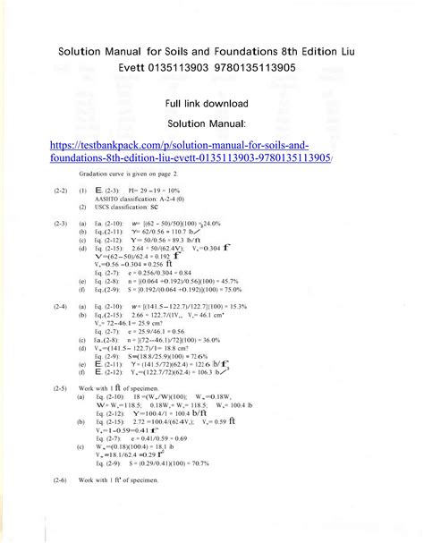 soils foundations 7th edition solution manual pdf pdf Kindle Editon