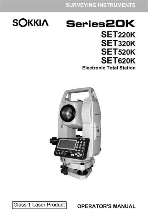 sokkia set 1030r total station manual Doc