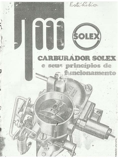 solex carbs manual pdf Kindle Editon