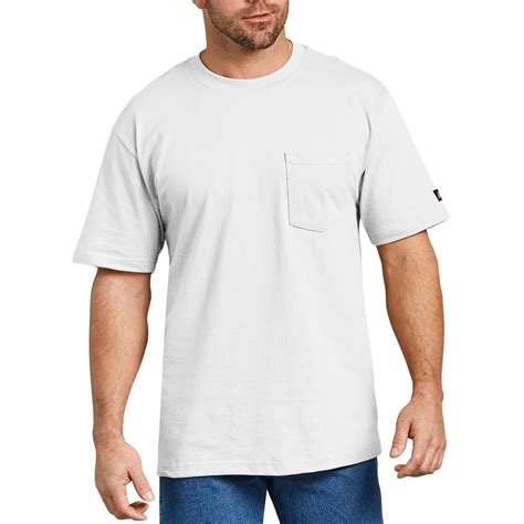 solid mens white tee shirts with pockets xxl size