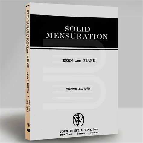 solid mensuration by kern and bland second edition solutions Reader