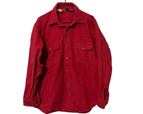 solid red flannel shirt