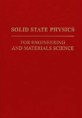 solid state physics for engineering and materials science Doc