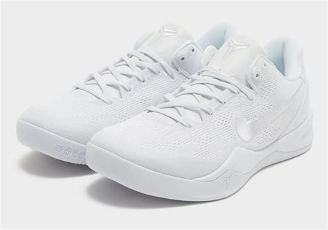 solid white kobe shoes