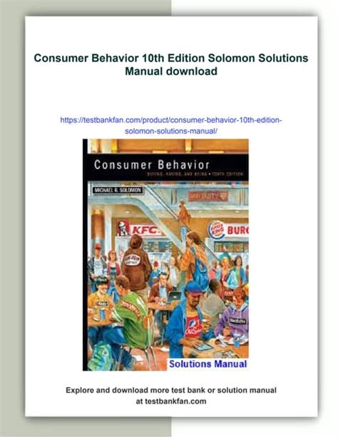 solomon m 2012 consumer behavior 10th edition PDF