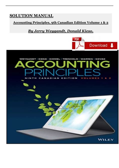 solution accounting principles 9th edition Kindle Editon